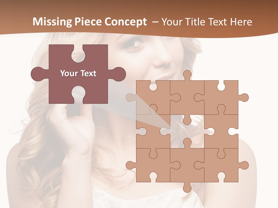 Bride Elegance Closeup PowerPoint Template