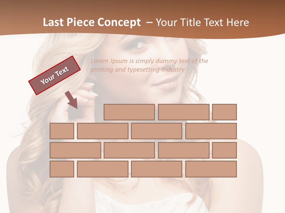 Bride Elegance Closeup PowerPoint Template