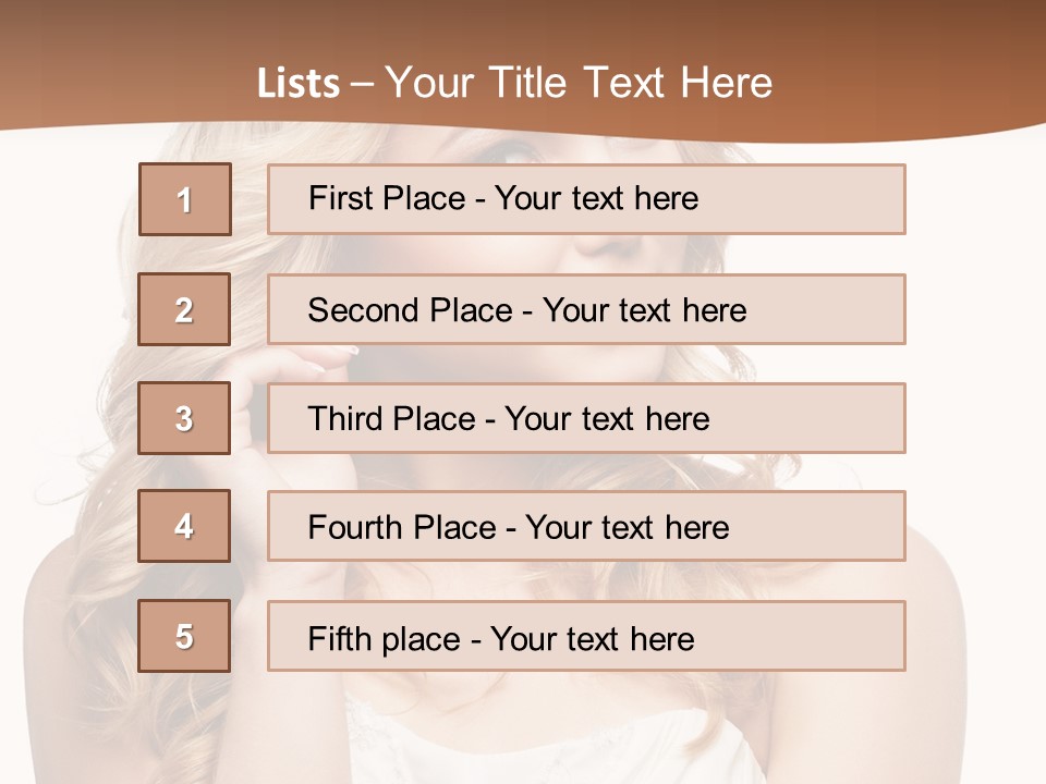 Bride Elegance Closeup PowerPoint Template