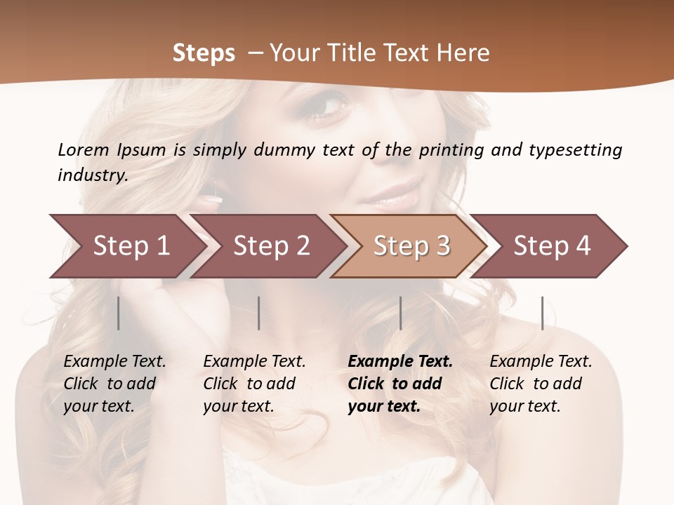Bride Elegance Closeup PowerPoint Template