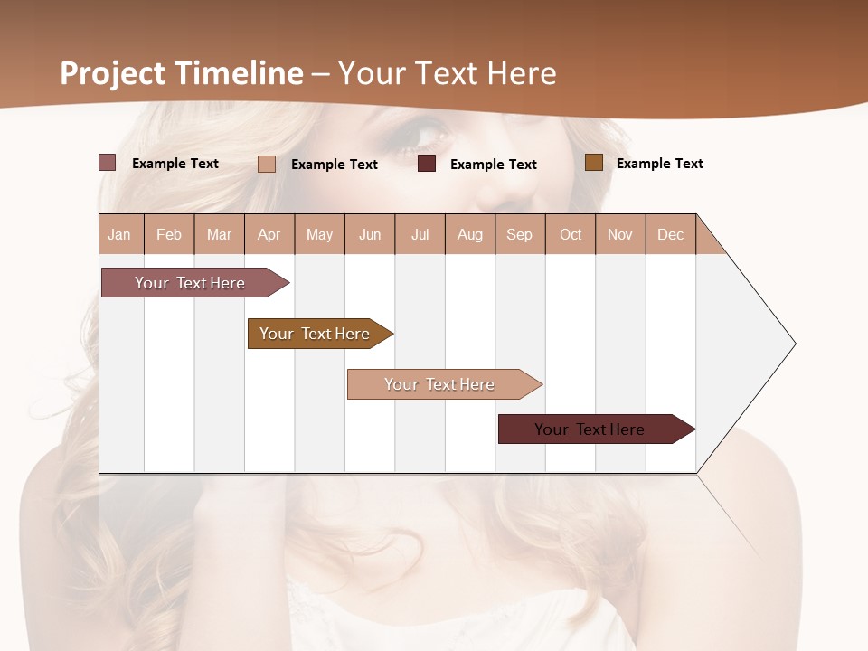 Bride Elegance Closeup PowerPoint Template