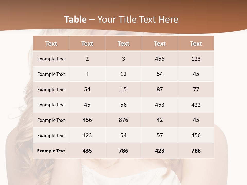 Bride Elegance Closeup PowerPoint Template