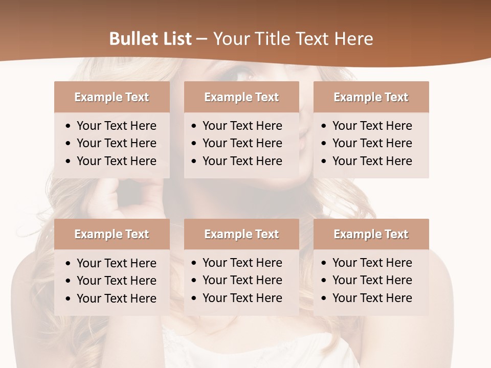 Bride Elegance Closeup PowerPoint Template