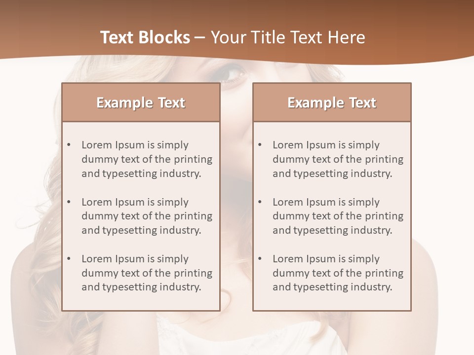 Bride Elegance Closeup PowerPoint Template