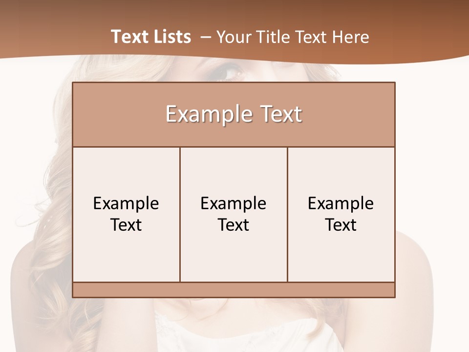 Bride Elegance Closeup PowerPoint Template