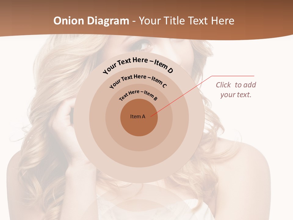 Bride Elegance Closeup PowerPoint Template