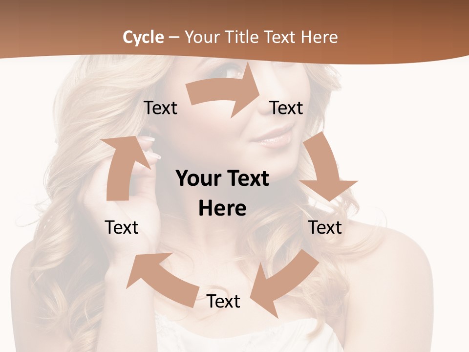Bride Elegance Closeup PowerPoint Template
