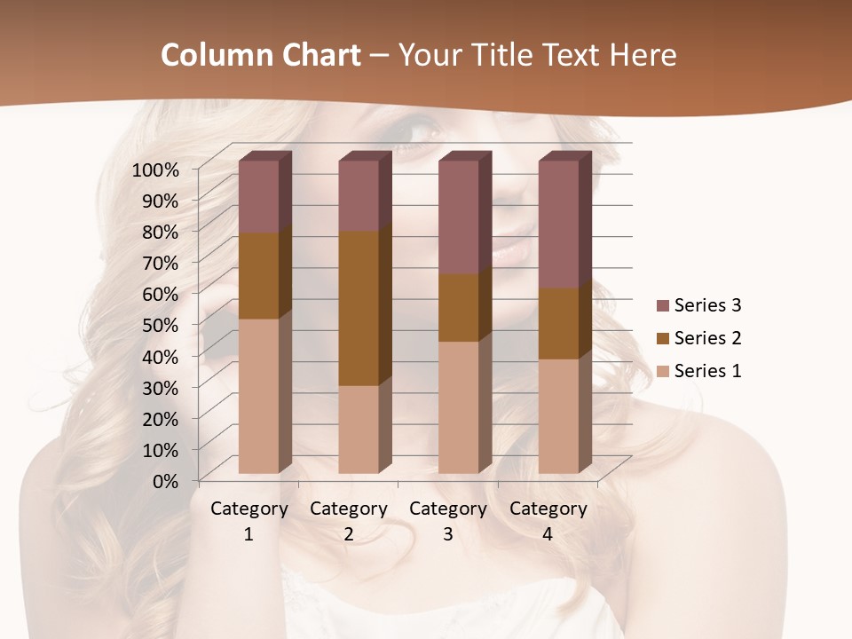 Bride Elegance Closeup PowerPoint Template