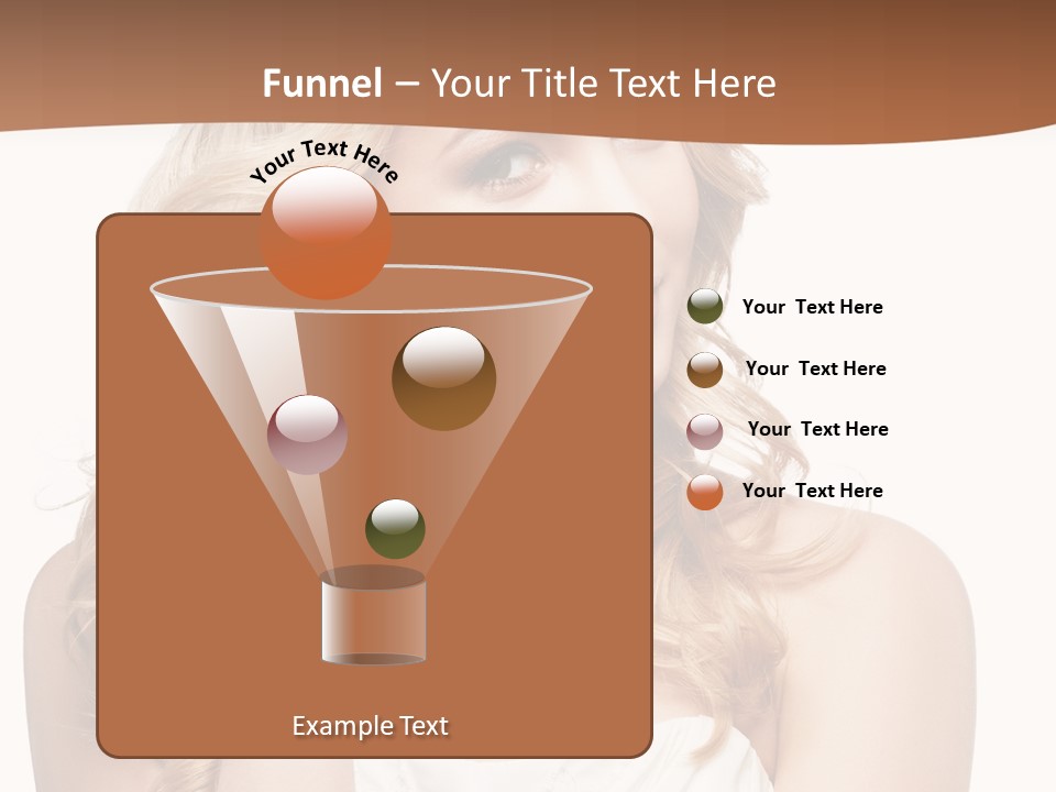 Bride Elegance Closeup PowerPoint Template