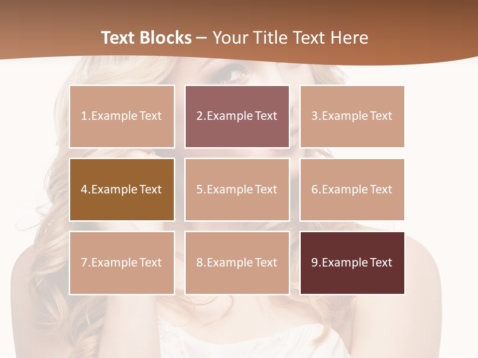 Bride Elegance Closeup PowerPoint Template