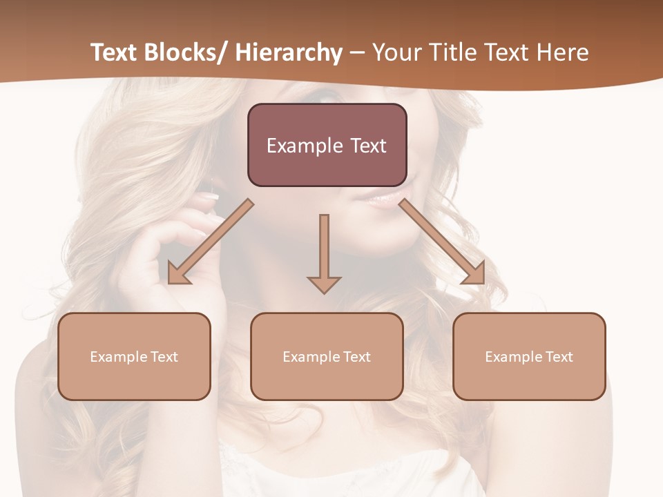 Bride Elegance Closeup PowerPoint Template