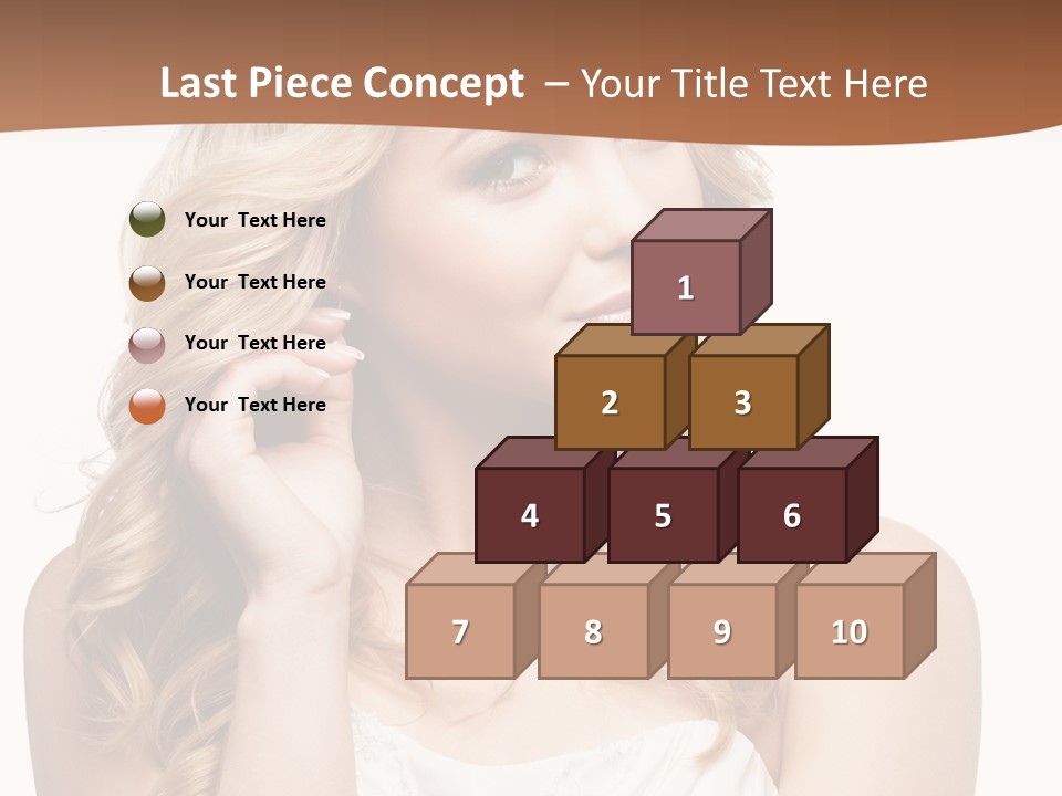 Bride Elegance Closeup PowerPoint Template