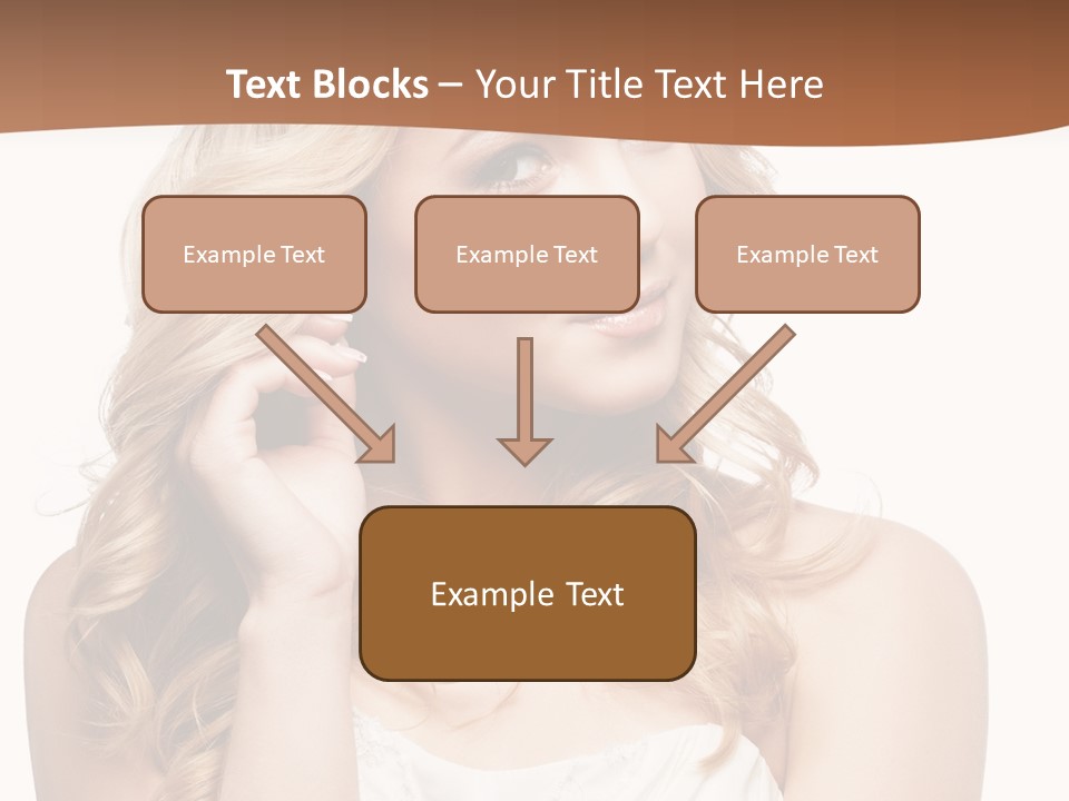 Bride Elegance Closeup PowerPoint Template