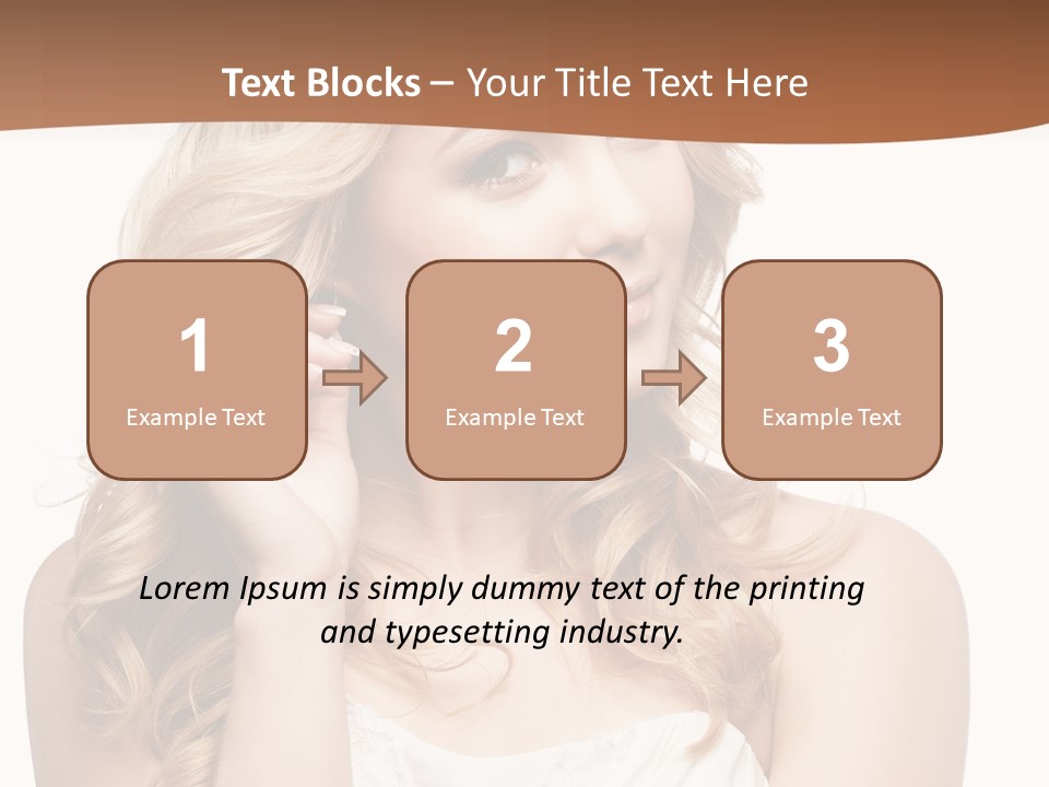 Bride Elegance Closeup PowerPoint Template