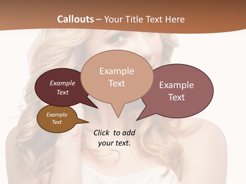 Bride Elegance Closeup PowerPoint Template