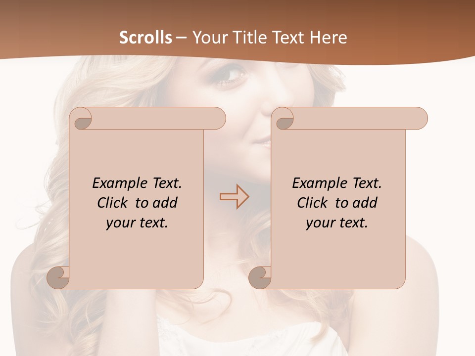 Bride Elegance Closeup PowerPoint Template