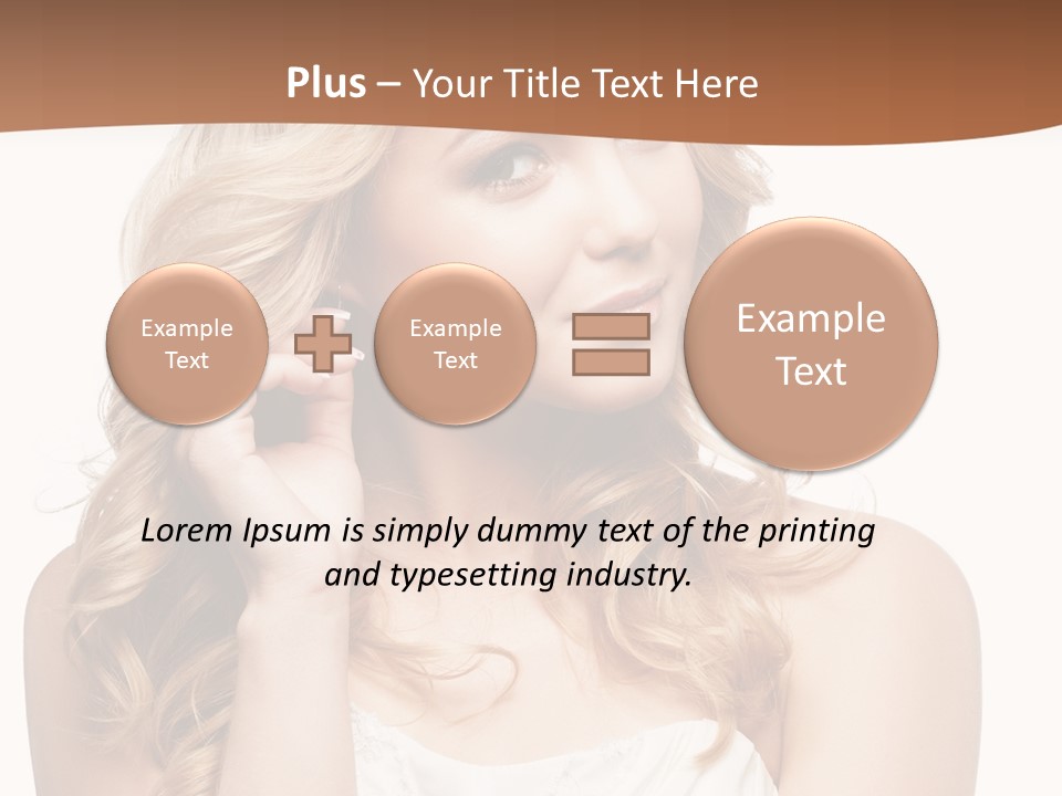 Bride Elegance Closeup PowerPoint Template