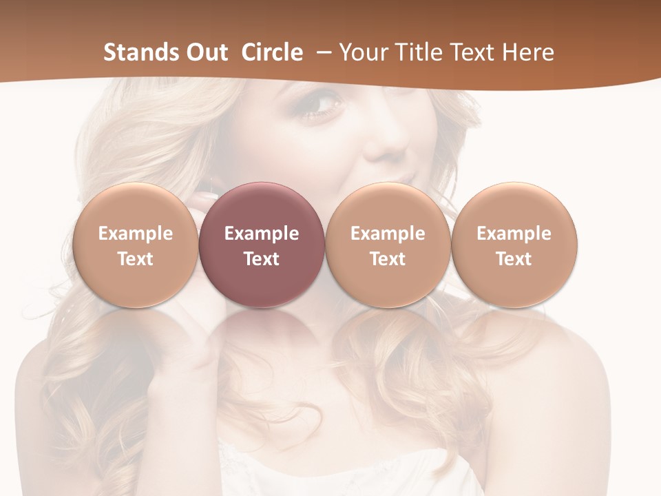 Bride Elegance Closeup PowerPoint Template