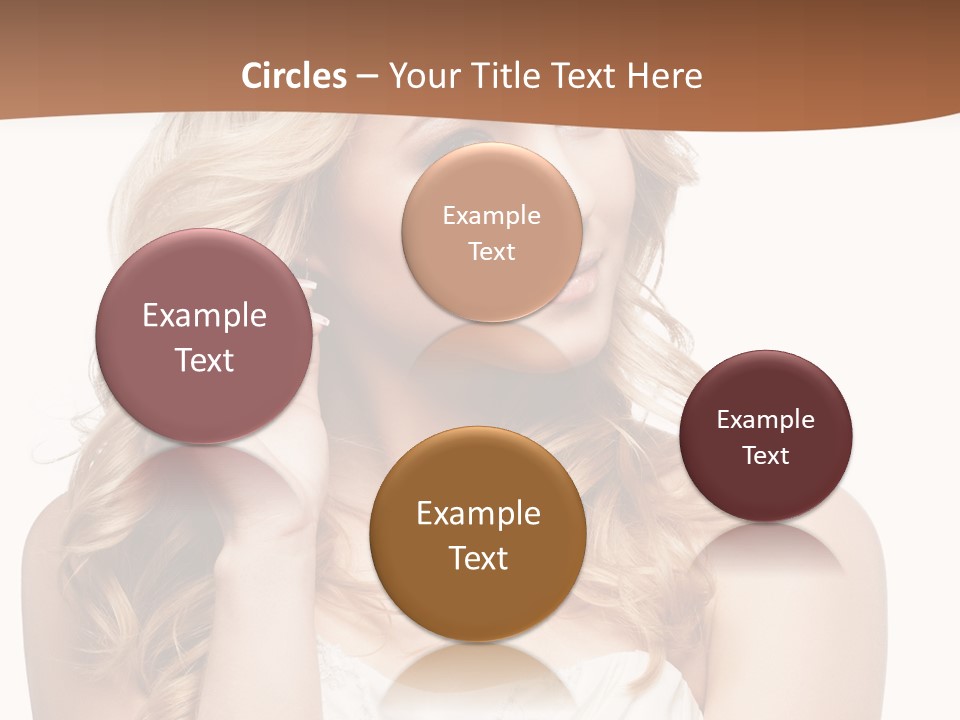 Bride Elegance Closeup PowerPoint Template