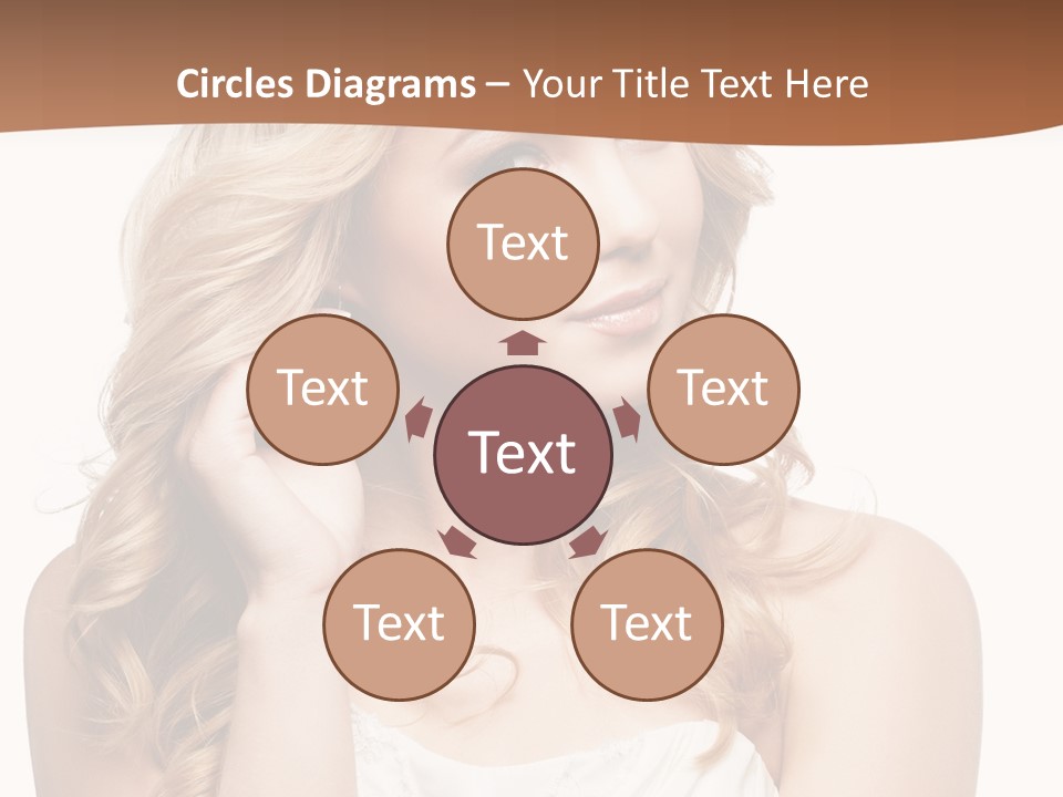 Bride Elegance Closeup PowerPoint Template