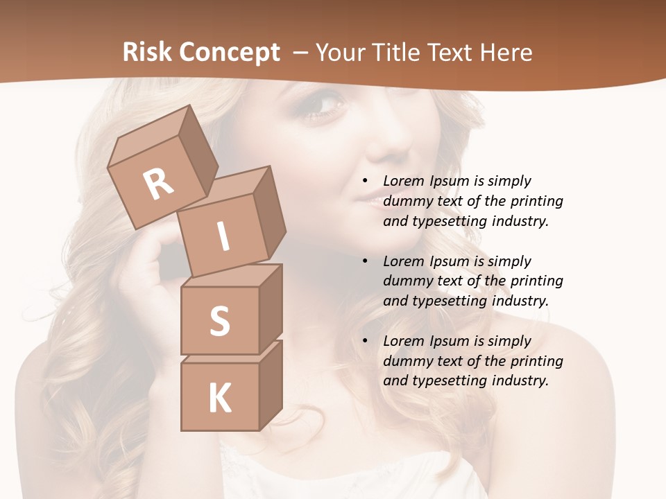 Bride Elegance Closeup PowerPoint Template