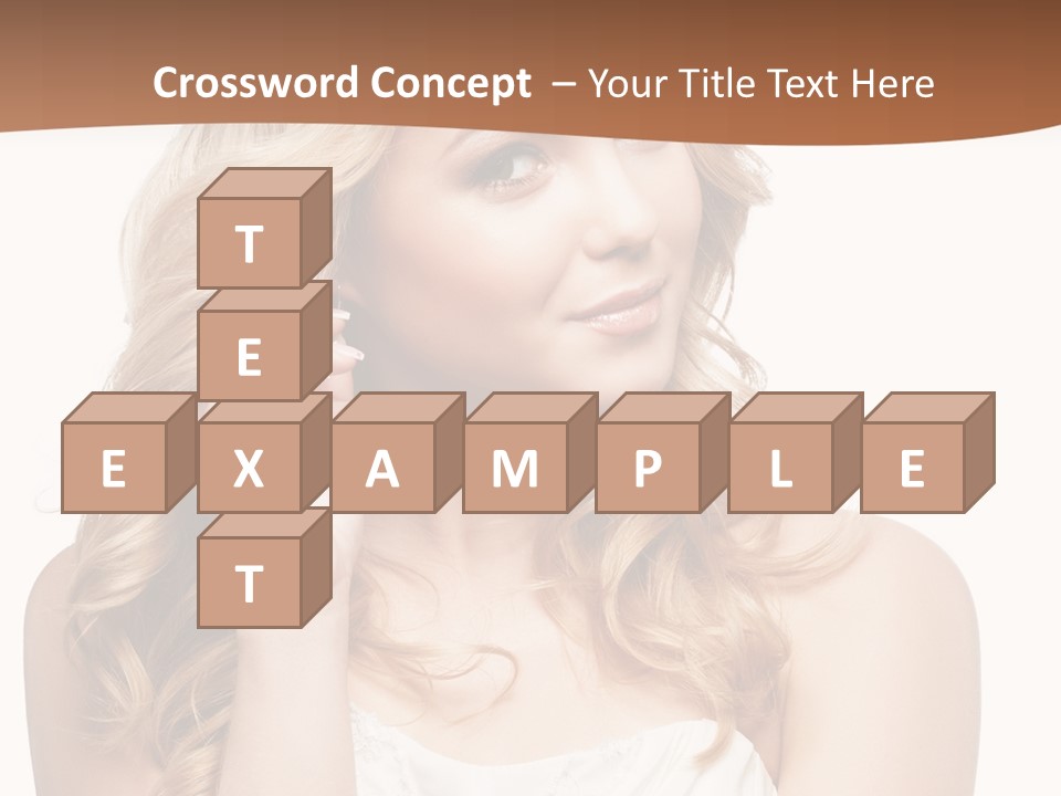 Bride Elegance Closeup PowerPoint Template