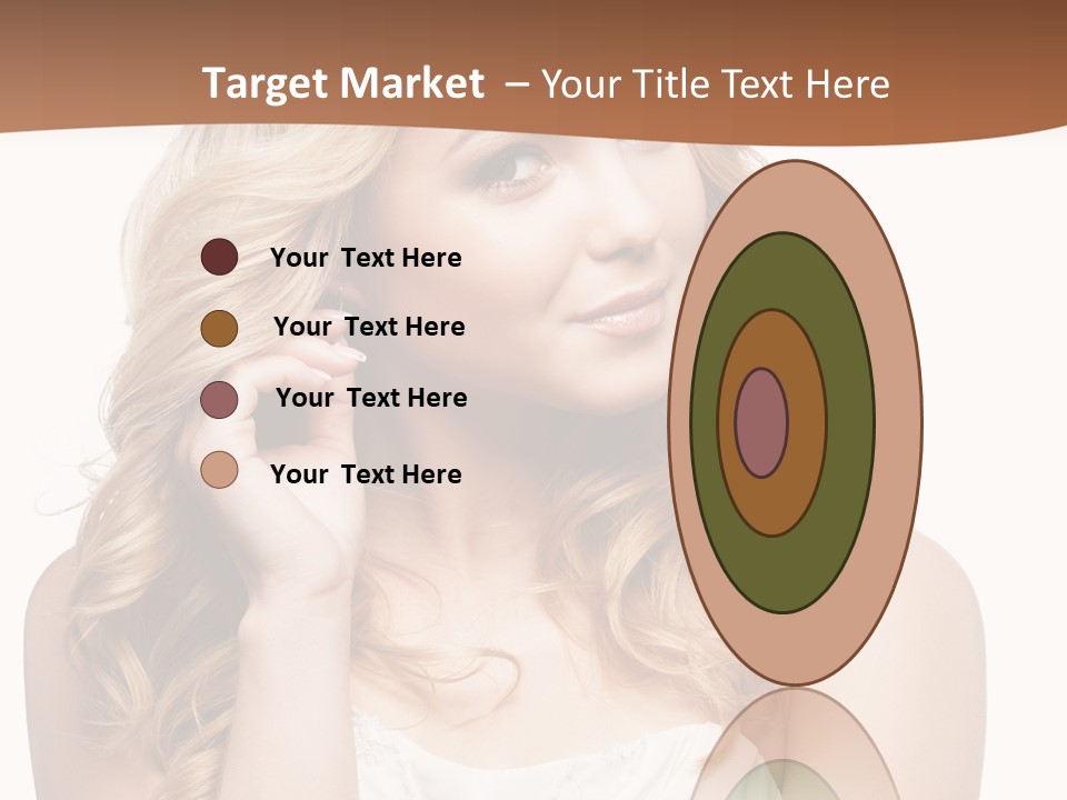 Bride Elegance Closeup PowerPoint Template