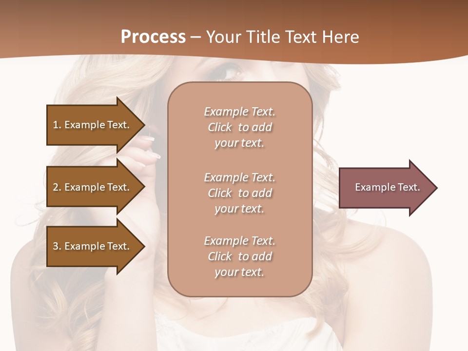Bride Elegance Closeup PowerPoint Template