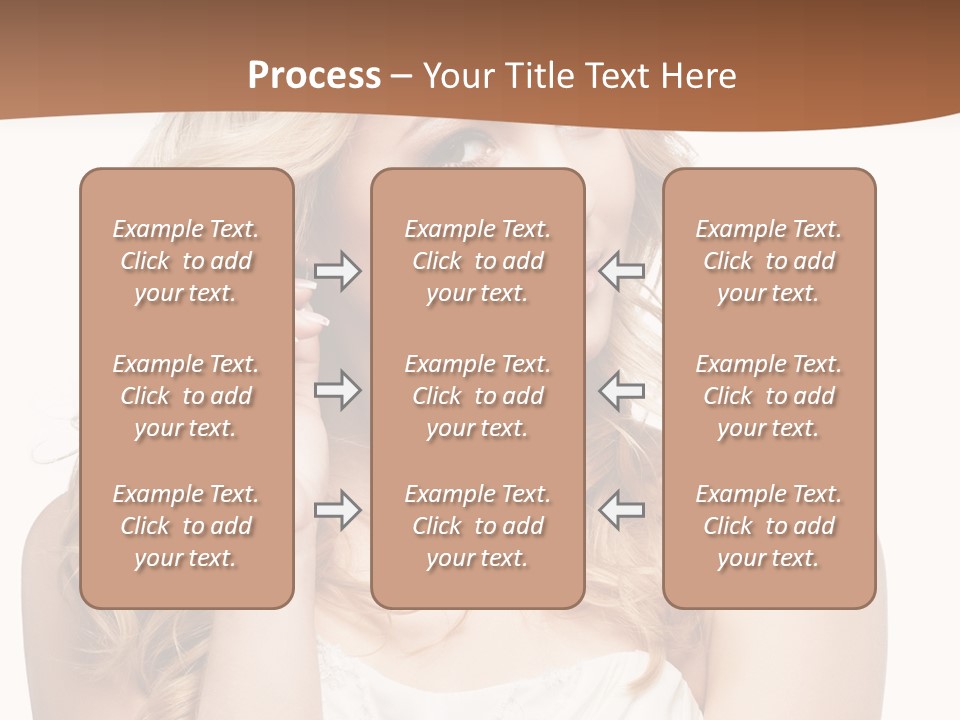 Bride Elegance Closeup PowerPoint Template