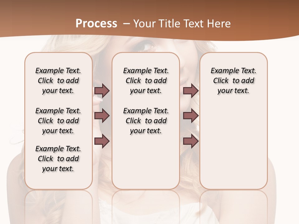 Bride Elegance Closeup PowerPoint Template