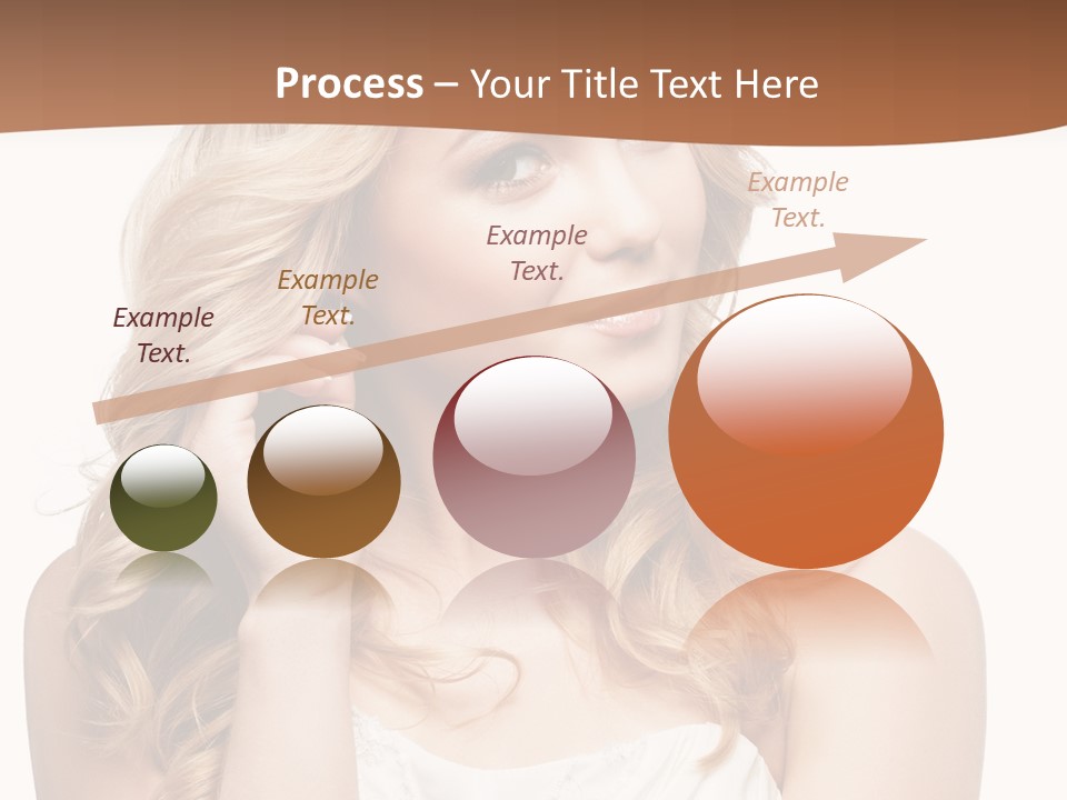 Bride Elegance Closeup PowerPoint Template