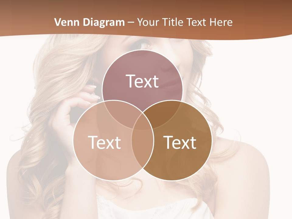 Bride Elegance Closeup PowerPoint Template