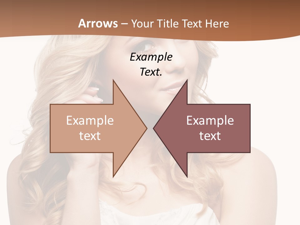 Bride Elegance Closeup PowerPoint Template