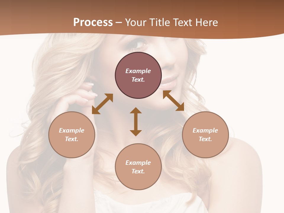Bride Elegance Closeup PowerPoint Template