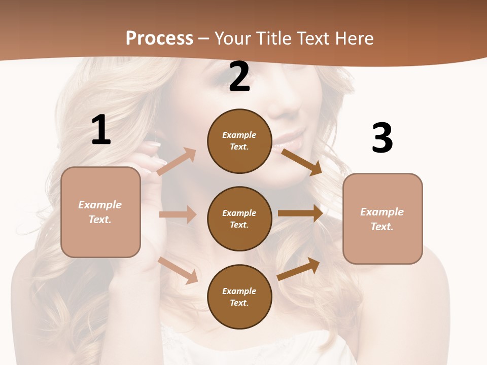 Bride Elegance Closeup PowerPoint Template