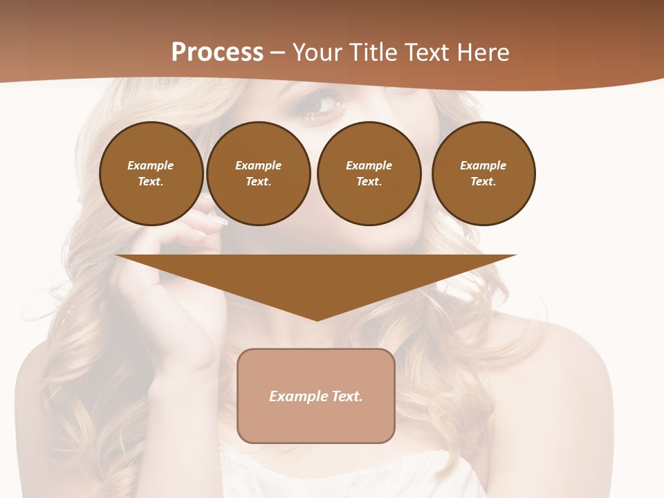 Bride Elegance Closeup PowerPoint Template