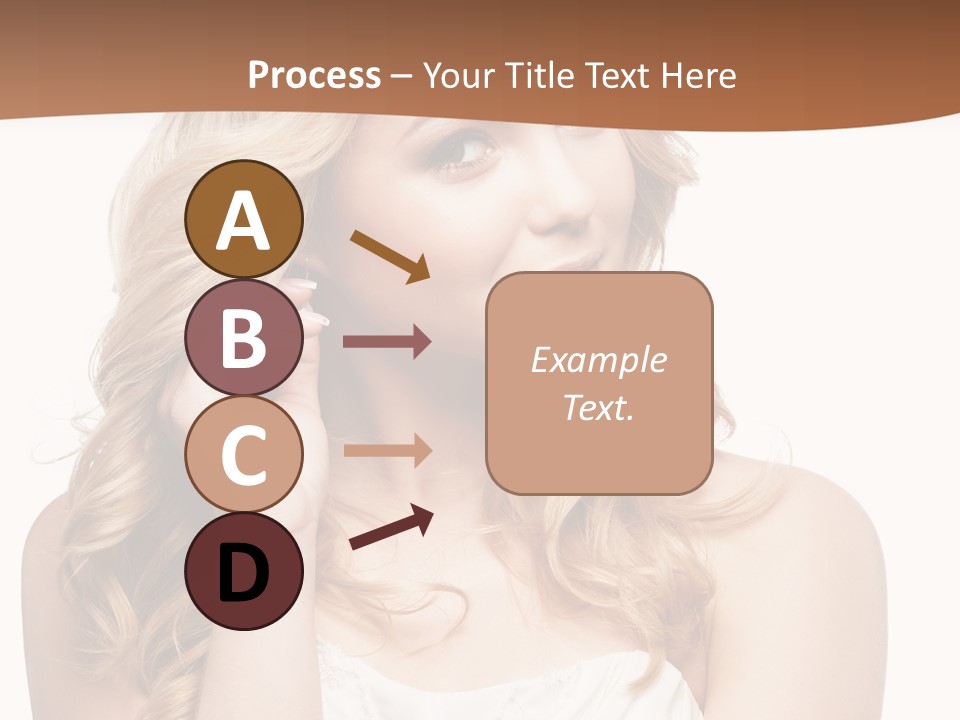 Bride Elegance Closeup PowerPoint Template