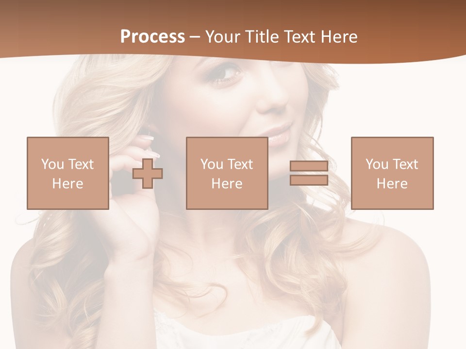 Bride Elegance Closeup PowerPoint Template