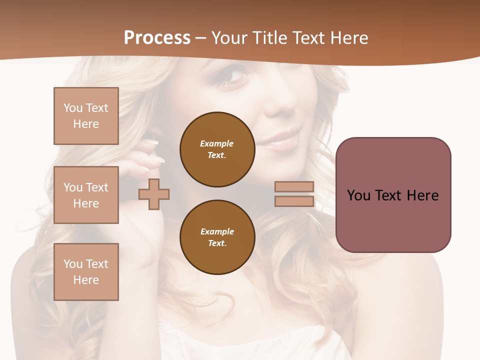 Bride Elegance Closeup PowerPoint Template