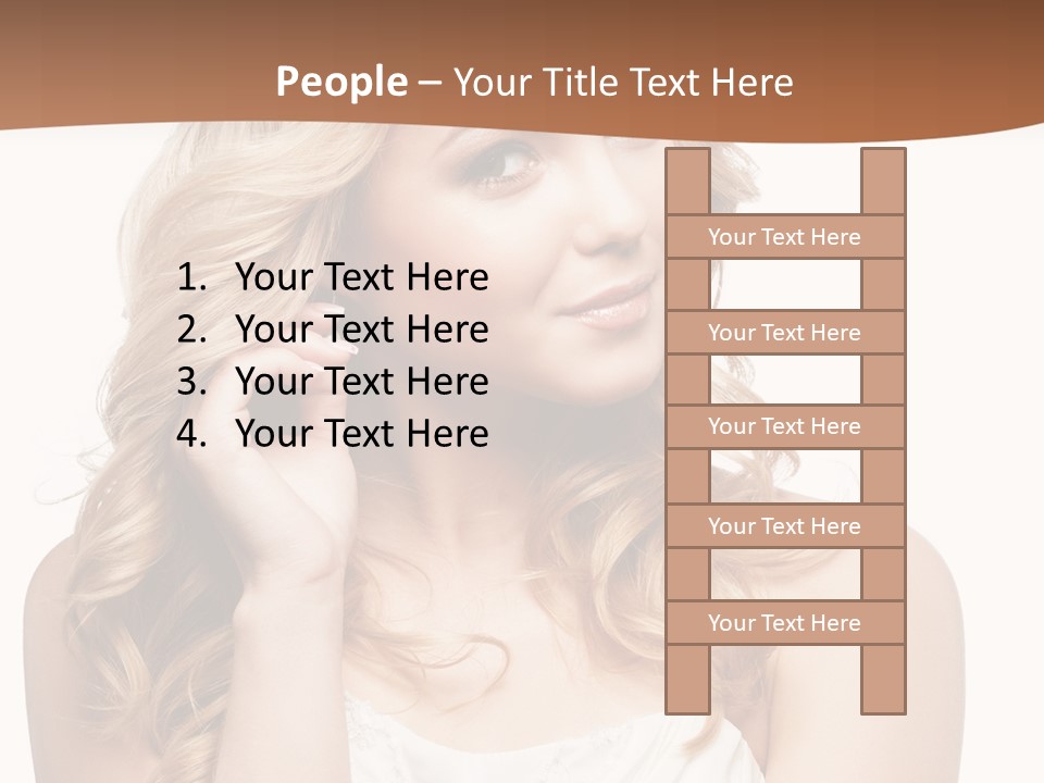 Bride Elegance Closeup PowerPoint Template