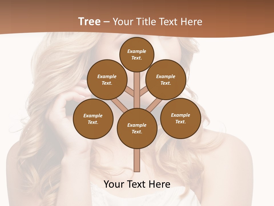 Bride Elegance Closeup PowerPoint Template