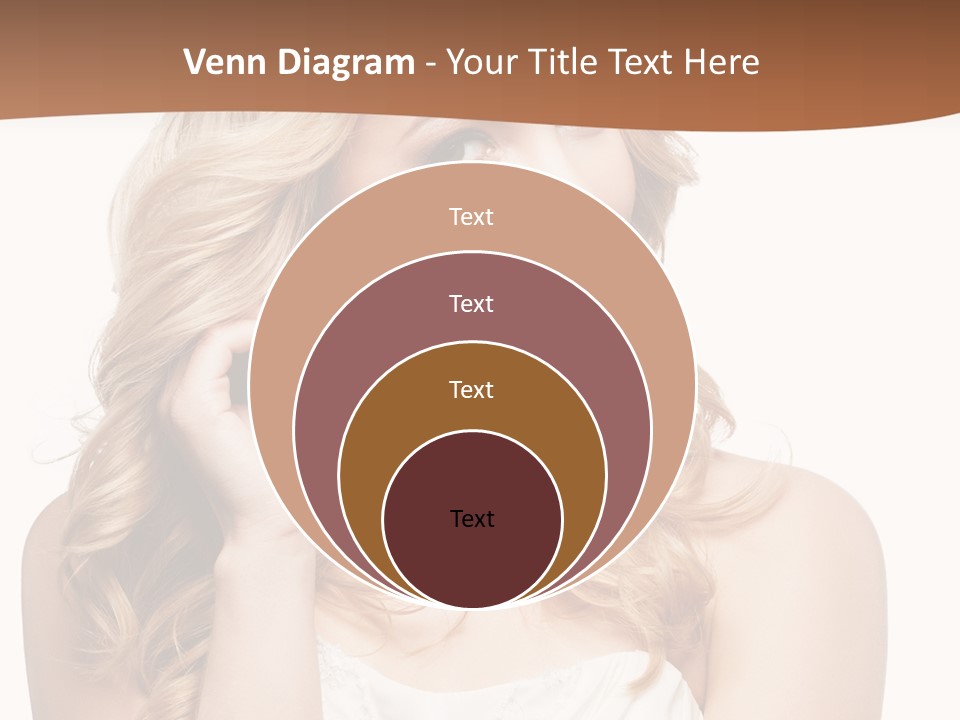 Bride Elegance Closeup PowerPoint Template