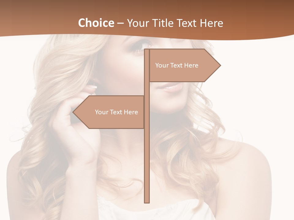 Bride Elegance Closeup PowerPoint Template