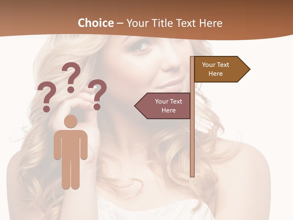 Bride Elegance Closeup PowerPoint Template