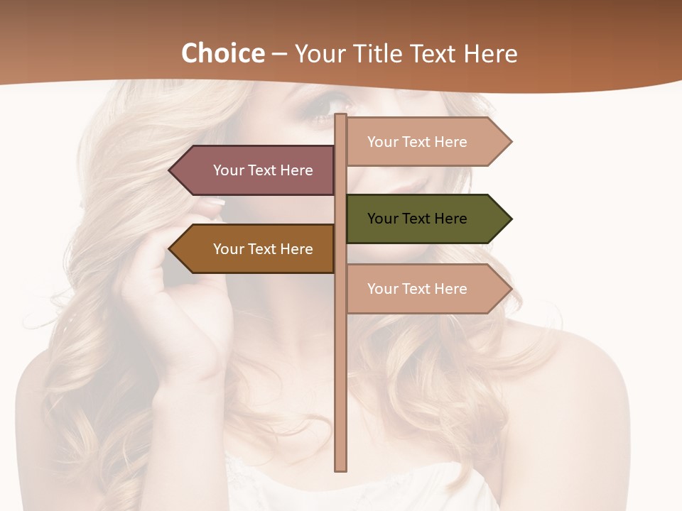 Bride Elegance Closeup PowerPoint Template