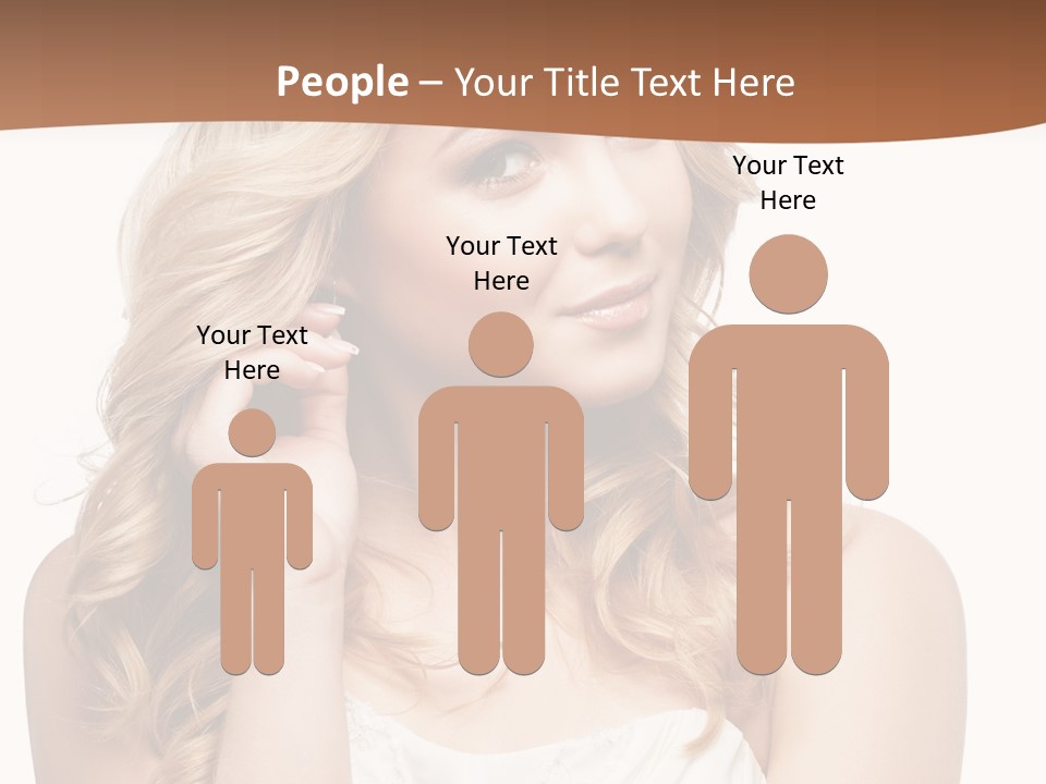 Bride Elegance Closeup PowerPoint Template