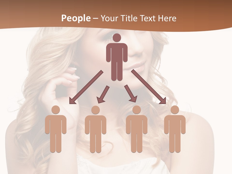 Bride Elegance Closeup PowerPoint Template