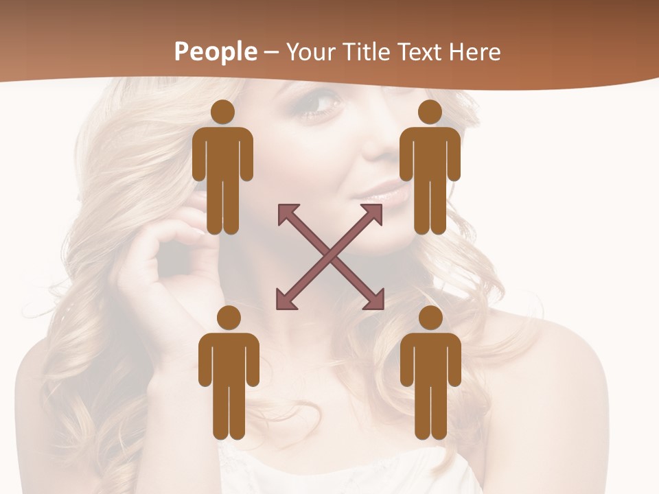 Bride Elegance Closeup PowerPoint Template