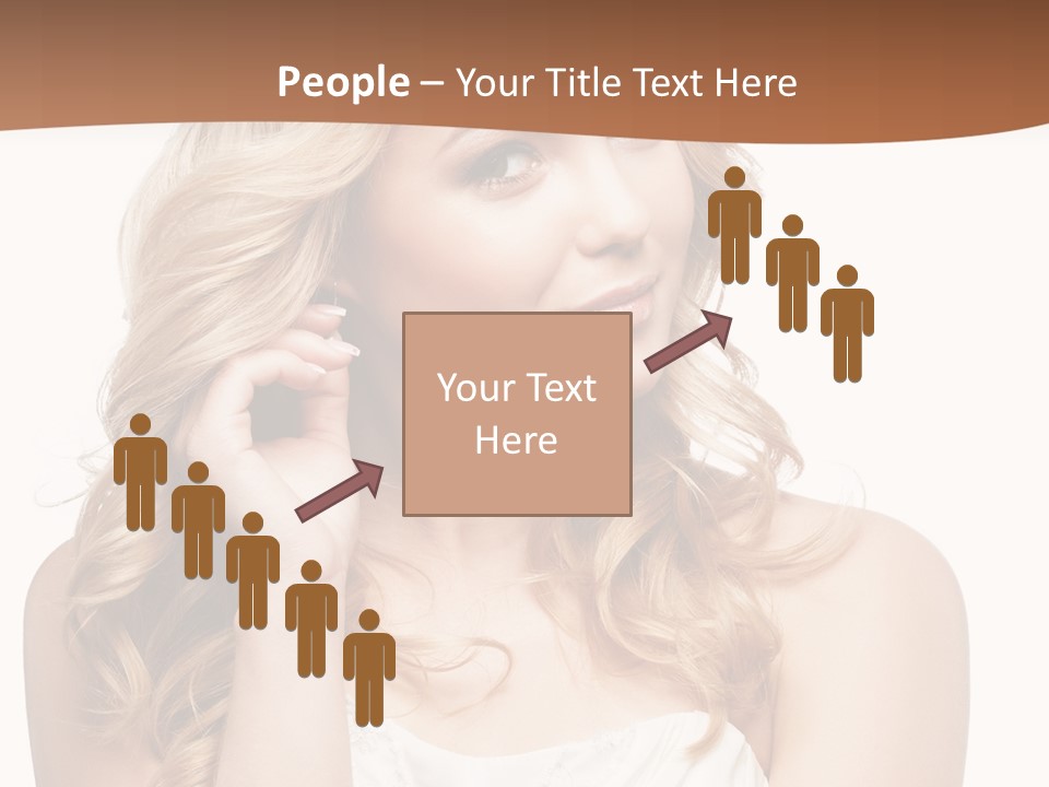 Bride Elegance Closeup PowerPoint Template