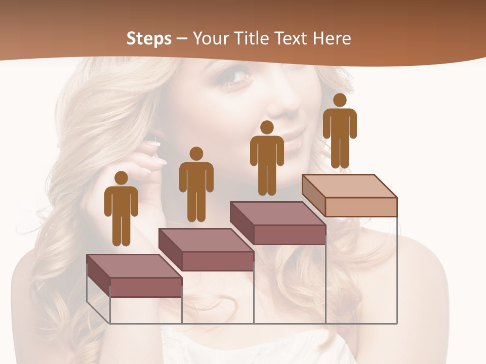 Bride Elegance Closeup PowerPoint Template